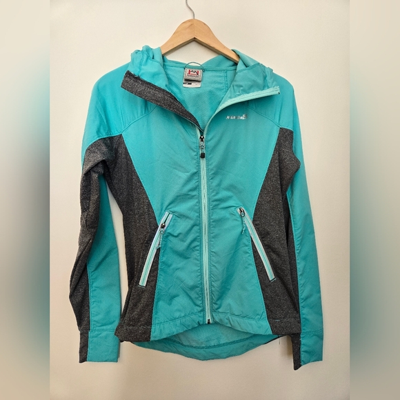 Avalanche Women's Aqua and Charcoal Jacket - Picture 1 of 8